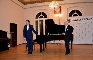 1370th  Liszt Evening. Trzebnica, the District Office, 28th Feb 2020  The performers were Michał Michalski - piano and Juliusz Adamowski - commentary. Photo by Waldemar Marzec.